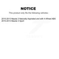 thumbnail image 2 of Transit Auto avant-Gauche Roue Roulement Suspension Bras de Commande Inférieur avec Rotule Extrémité de Tige de Liaison Extérieure et Balancement Barre Stabilisateur Kit de Liaison pour Voiture 2010-2013 Mazda 3 Sport K77-101261, 2 of 10