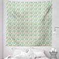 thumbnail image 1 of Retro Tapestry, Abstract Geometric Design of Vertical Order Big Little Irregular Bars, Fabric Wall Hanging Decor for Bedroom Living Room Dorm, 5 Sizes, Eggshell and Multicolor, by Ambesonne, 1 of 1