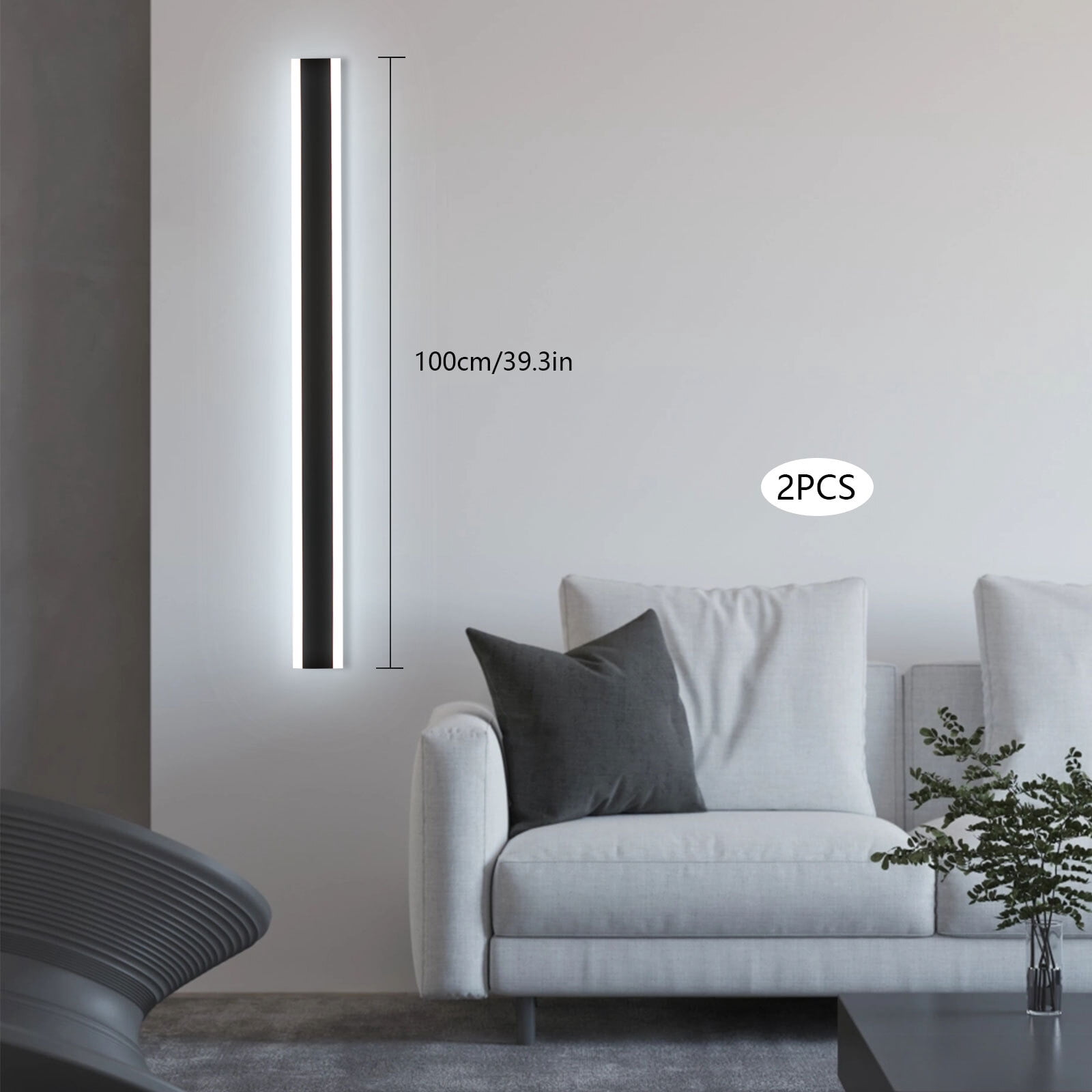 Modern Outdoor Wall Light, Wall Mount Lighting Fixture, 2Pcs Wall Lights