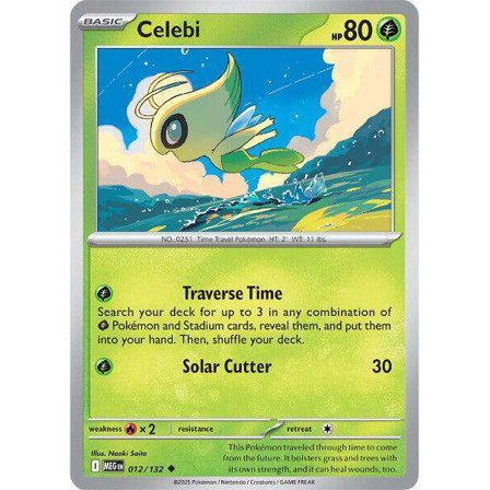 Pokemon ME01: Mega Evolution Uncommon Celebi #12