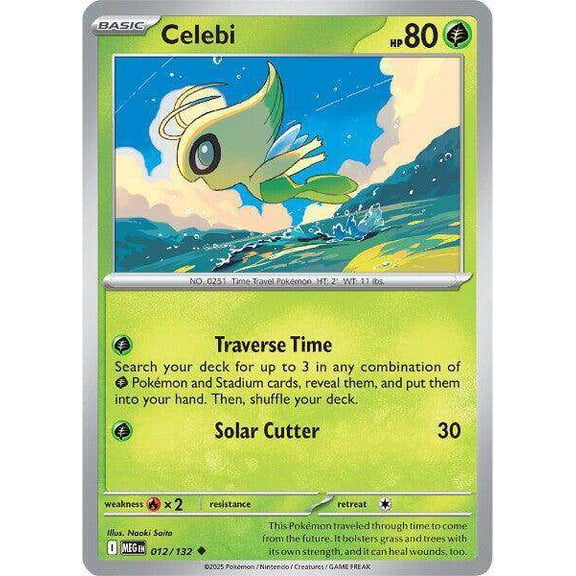 Pokemon ME01: Mega Evolution Uncommon Celebi #12