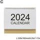 2024 Kraft Calendrier de Bureau Tente de Bureau Minimaliste 2024 Année Civile Dragon X7O4 – image 1 sur 9