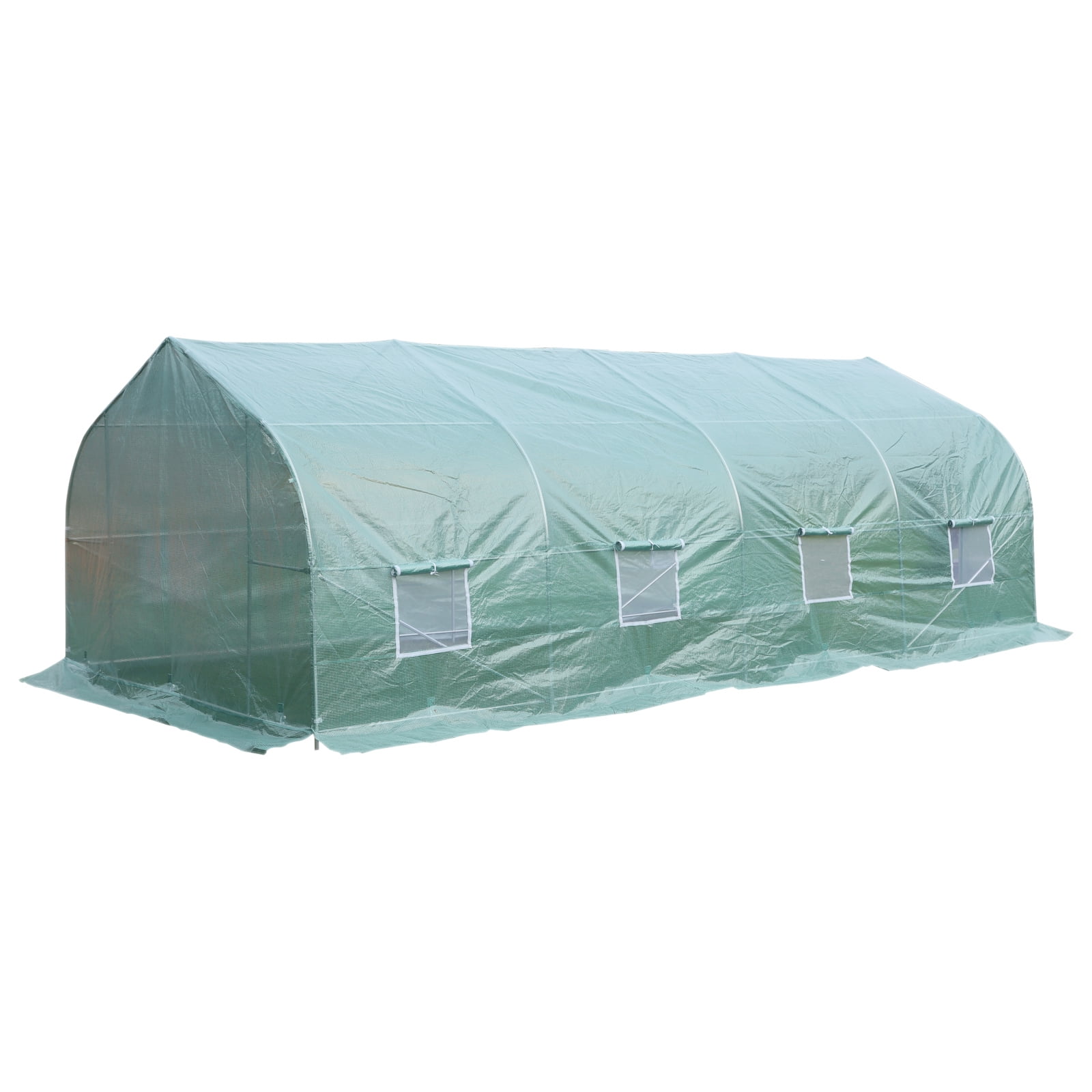 Outsunny High Tunnel Walk-In Garden Greenhouse - 20&amp;#39; x 10&amp;#39; x 7&amp;#39; - Deluxe