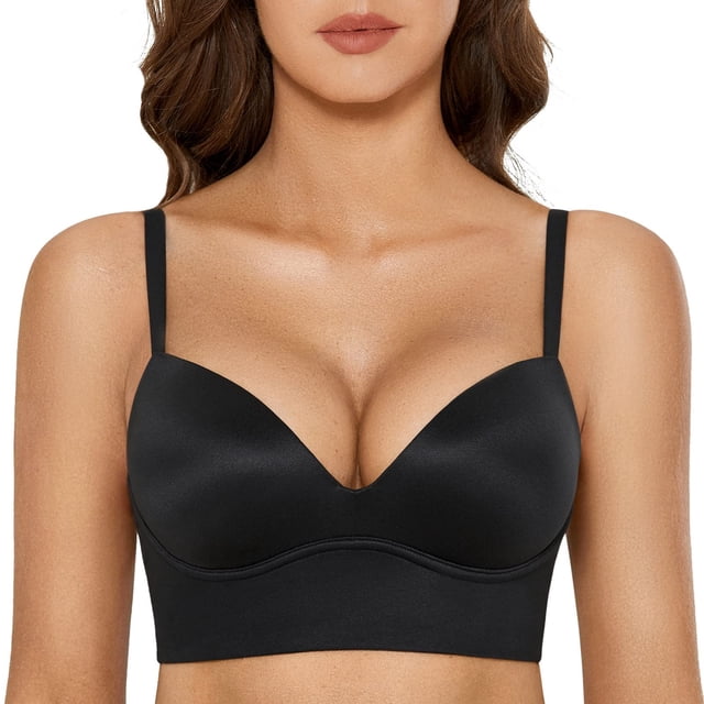 Sostén DOBREVA 36B Sin Aros Push Up Acolchado Negro