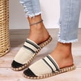 thumbnail image 1 of Zapatillas de tela transpirable para mujer de verano, sandalias, zapatos planos informales para mujer Wmkox8yii ytu10684, 1 of 7