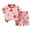 B0744-Pink, variant on NIEWTR Toddler Baby Boy Girls Clothes Outfits Short Summer SleevePrinted Shirt Shorts Sets Cartoon Print 2PC Summer Pjs For 18-24 Months 5t 6t Children's Day Gift 2PCS Set ,5-6 Years