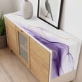 thumbnail image 4 of Marble Purple Table Runner - 48 Inch Long, Kitchen Dining Table Runner Dresser Scarves, Gold White Modern Gradient Ocean Ripple Farmhouse Decor for Coffee Tables Wedding Party Banquet, 4 of 8