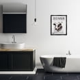 thumbnail image 2 of Stupell Industries Ring Bell Laundry Service Cow Quotes and Sayings Painting Black Floater Framed Canvas Art Print Wall Art, 17 x 21, 2 of 9