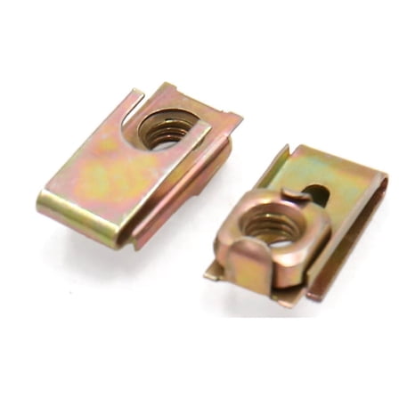 Unique Bargains 20Pcs 5mm Screw Hole Metal Fastener Door Bumper U-Type Clips Rivets for Car