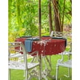 thumbnail image 5 of Christmas Outdoor Tablecloth with Umbrella Hole, Waterproof Zippered Table Cloth for Round Tables Snowflake Red Trees Plants Tabletop Collection for Patio, Garden, Picnic, Camping 60R, 5 of 6