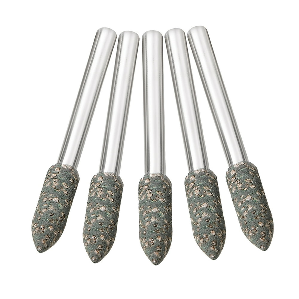 4mm Rubber Mounted Points Tapered Polishing Buffing Wheels with 1/8