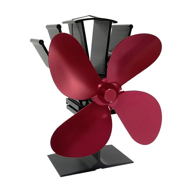Ventilador de estufa Ventilador de estufa de leña Ventilador de chimenea Ventilador de calor con 4 aspas Wmkox1277yii hfskjfh1270