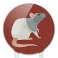 thumbnail image 3 of Acrylic Hooded Rat Cake Topper Party Decoration for Wedding Anniversary Birthday Graduation, 3 of 6