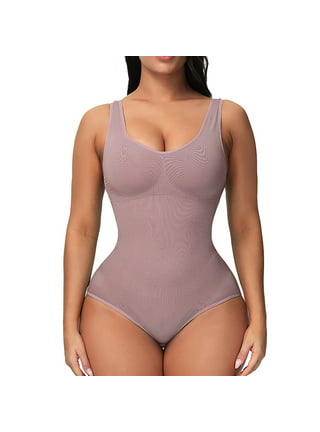 Women S Tulle Hemline Full Slip Shapewear Stretchy Bodysuit Body Shaper  with Built in Bra Cami Dress Smoothing Camisoles for Women (Color : Pink,  Size : L) : Buy Online at Best