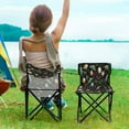 thumbnail image 5 of 600D Oxford Camping Chair Portable Foldable Chair Supports 220 lbs for Picnic, Fishing, Backpacking Vintage Christmas Decorations Pattern, 5 of 8