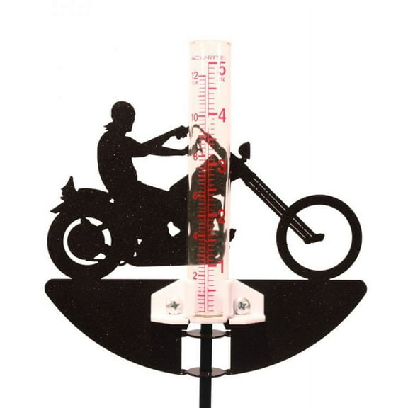 Motorcycle - Easy Rider Rain Gauge Black