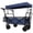 Dark Blue, variant on Heavy Duty Garden Carts, Heavy-Duty Bike Cargo Trailer with Removable Waterproof Cover - 88 lbs Capacity, 16" All-Terrain Wheels & Foldable Design for Camping, Groceries red black