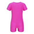 thumbnail image 2 of Oyolan Kids Boys Girls Short Sleeves Gymnastics Leotard Jumpsuit Unitard Ballet Dance Dancewear Rose 14, 2 of 7