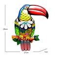thumbnail image 6 of sunsanly Metal Toucan Wall Decoration Home Office Living Room Indoor Outdoor Wall Art Big Mouth Bird Hanging Ornament Pendant Iron Craft, 6 of 8
