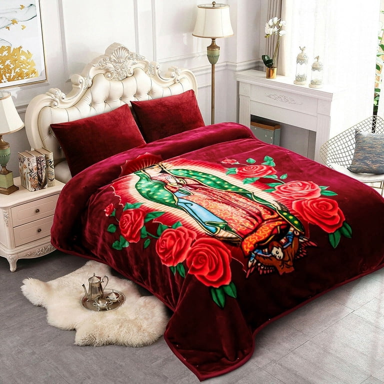 Korean Mink Blanket Thick Soft Warm Winter Blanket Queen Virgin Mary -  Walmart.com