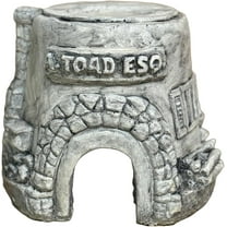 Solid Rock Stoneworks Concrete Garden Toad House - 7" Tall - Pre Aged Stain