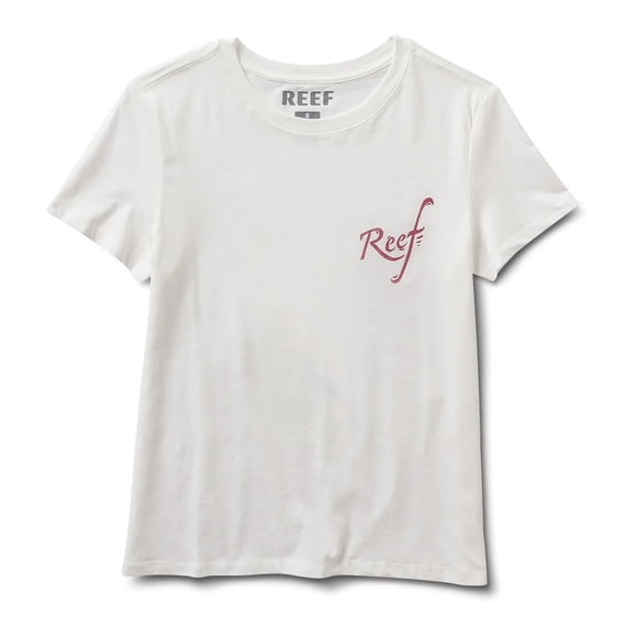 Reef Womens Flower Classic Graphic T-Shirt, marsh, S