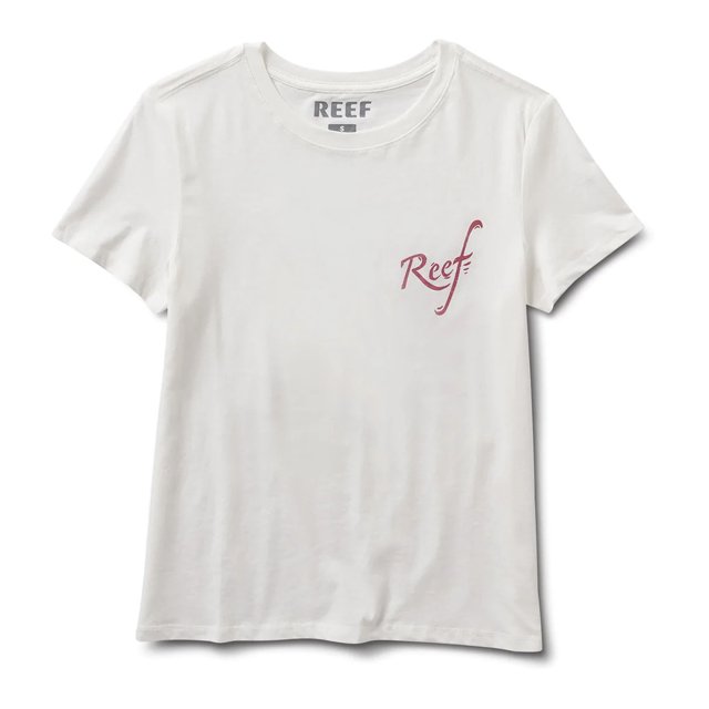 Reef Womens Flower Classic Graphic T-Shirt, marsh, S