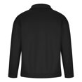 thumbnail image 4 of Blusa y camisa de manga larga con cuello vuelto para hombre, sudadera deportiva de cuello redondo, sudadera con capucha lisa de manga larga, blusa de poliéster para hombre, 4 of 5