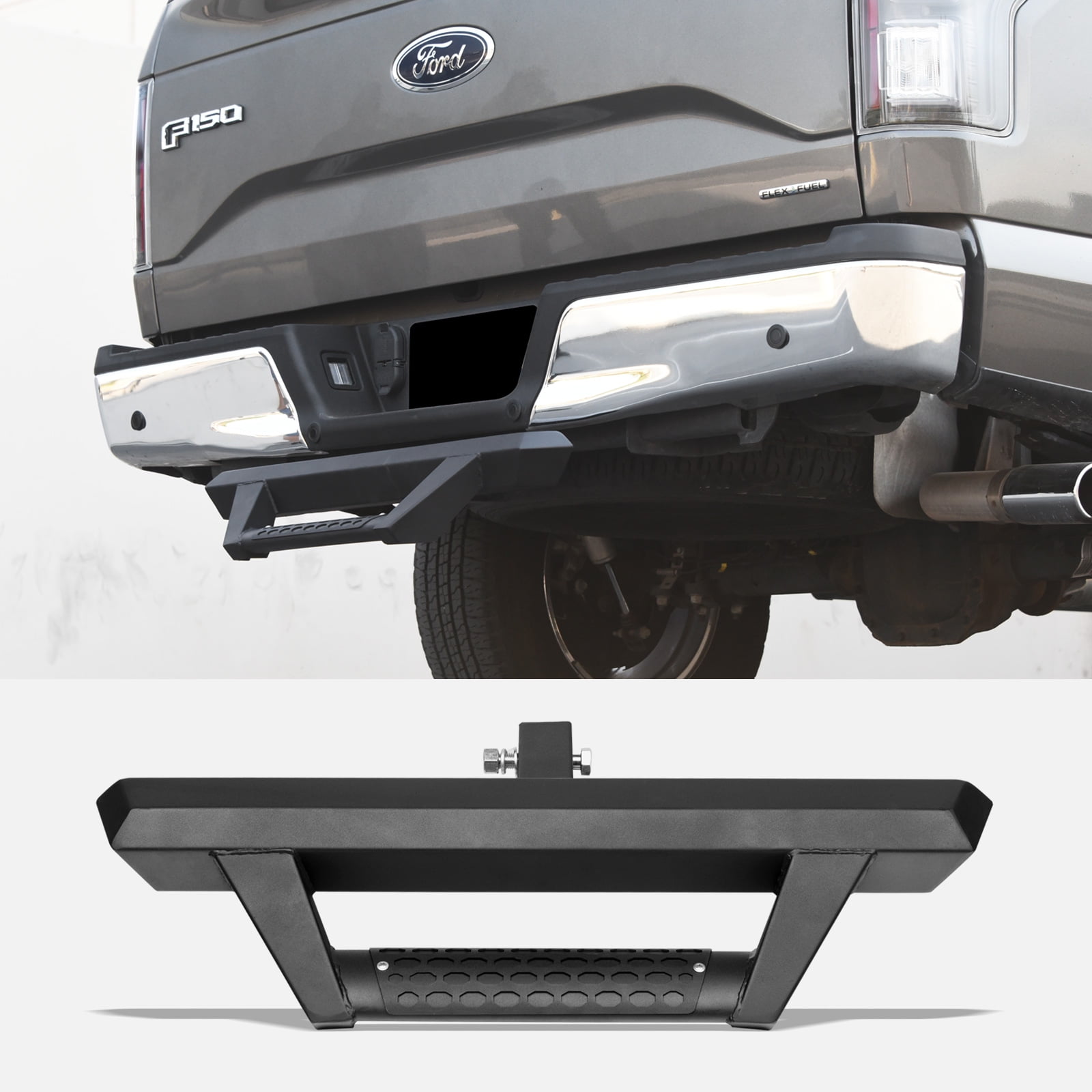 Stehlen 733469495321 Universal Matte Black Hoop Style Trailer Tow Mount