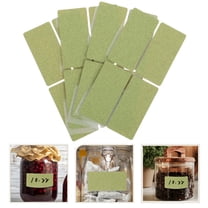 OUNONA 16 Pcs Name Tags Sticker Blank Stickers Colored Vinyl Light Green