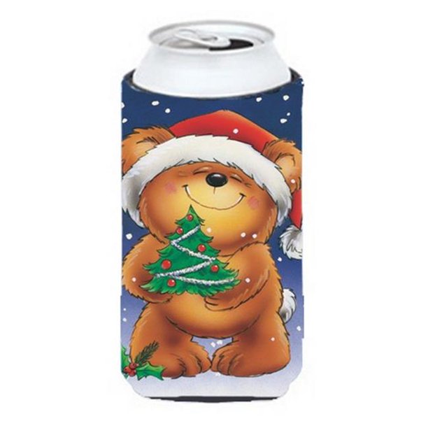 Carolines Treasures AAH7208TBC Teddy Bear & Christmas Tree Tall Boy Can