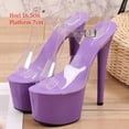 thumbnail image 1 of LTARTA Heels Clear Shoes Woman Platforms High Heels Sandals Sexy Big Fish Toe  Shoes New Crystal Sandals Slipper Walking Show, 1 of 7