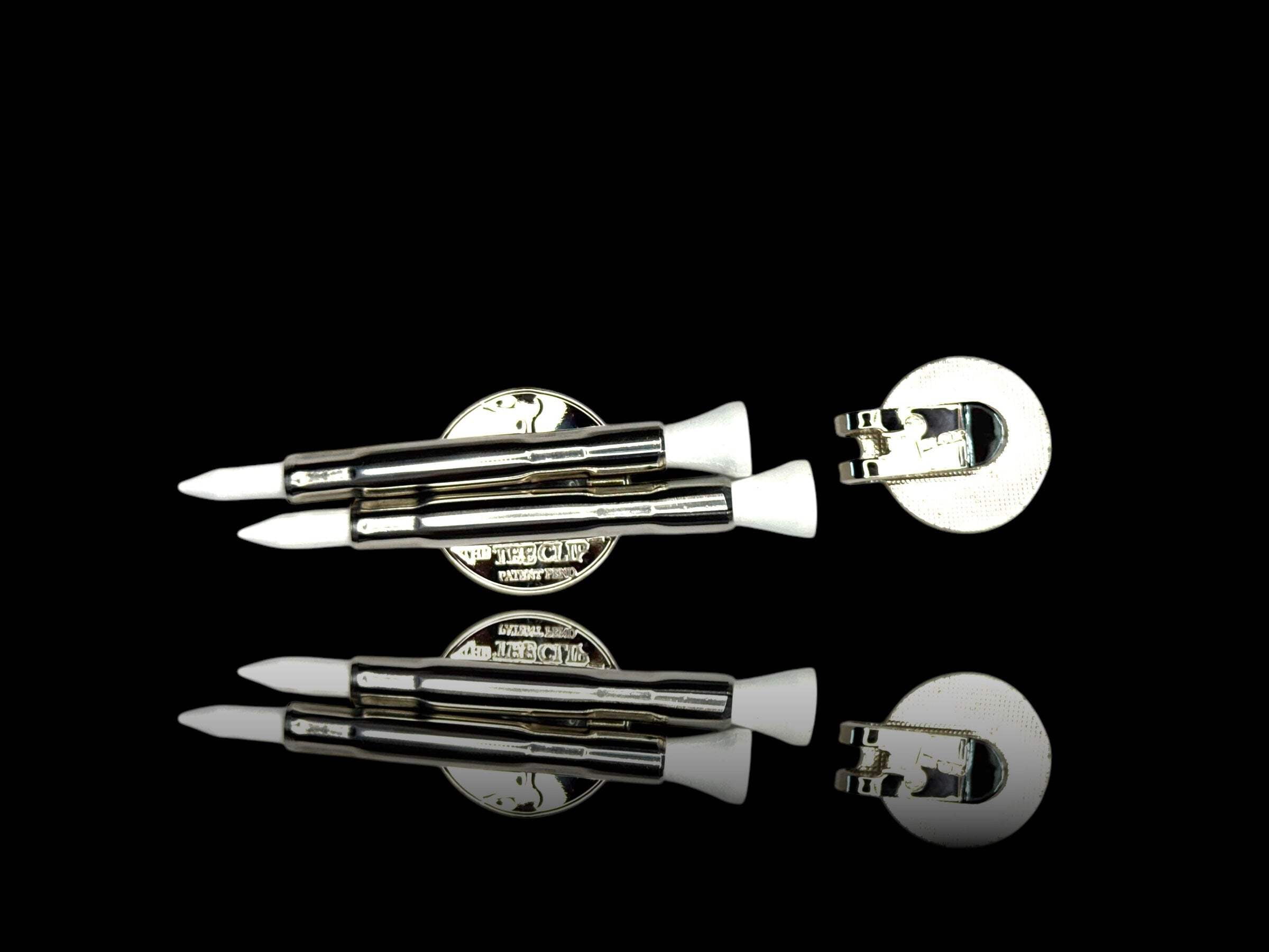 The Tee Clip Magnetic Golf Tee Holder with Magnetic Hat Clip