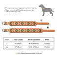 thumbnail image 5 of Pet Artist Genuine Leather Dog Collar for Large Dogs Strong 2" Wide Pet Collars Heavy Duty, 5 of 7
