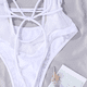 thumbnail image 4 of Traje de baño de una pieza sexy para mujer de color rosa, sin espalda, con cordones y bikini, 4 of 5