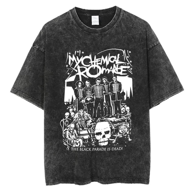 CYDZSWYXGS My Chemical RomanceT-shirt Vintage Hauts en Coton Col Rond pour Hommes et Femmes
