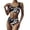 Black, variant on Aayomet Womens Swimsuits Print High Wrap Front Piece Waist Color Swimsuit Women Piece Up Crop Water Two Swimwear Two Push Bikini,Red XL