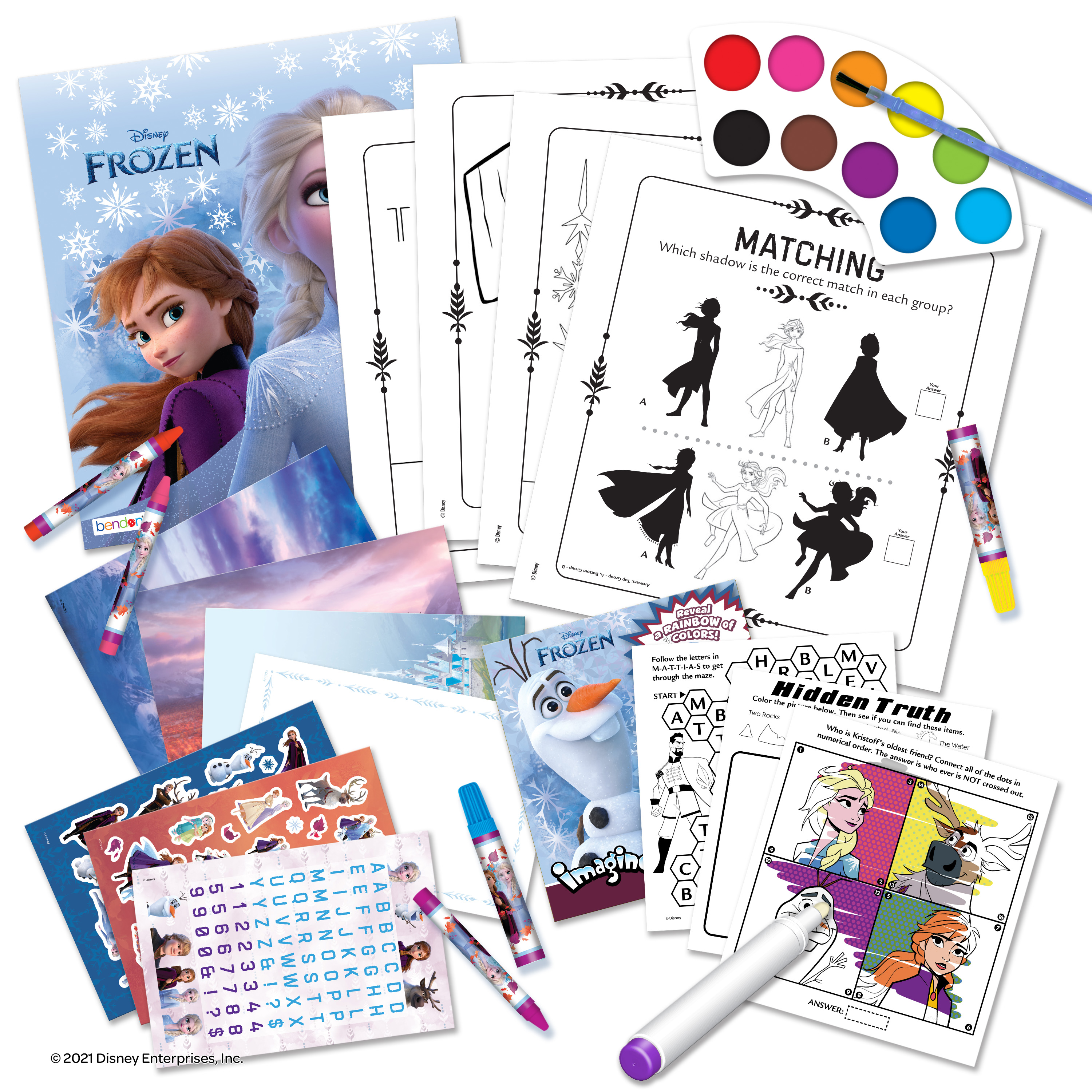 Disney Frozen World Of Art & Activity Kit with an Imagine Ink Book - image 3 of 8