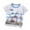 Grey, variant on Toddler Boys Girls Short Sleeve Tee Summer Crewneck Cartoon Print T Shirt Casual Fit Basic Shirts size 9-18M