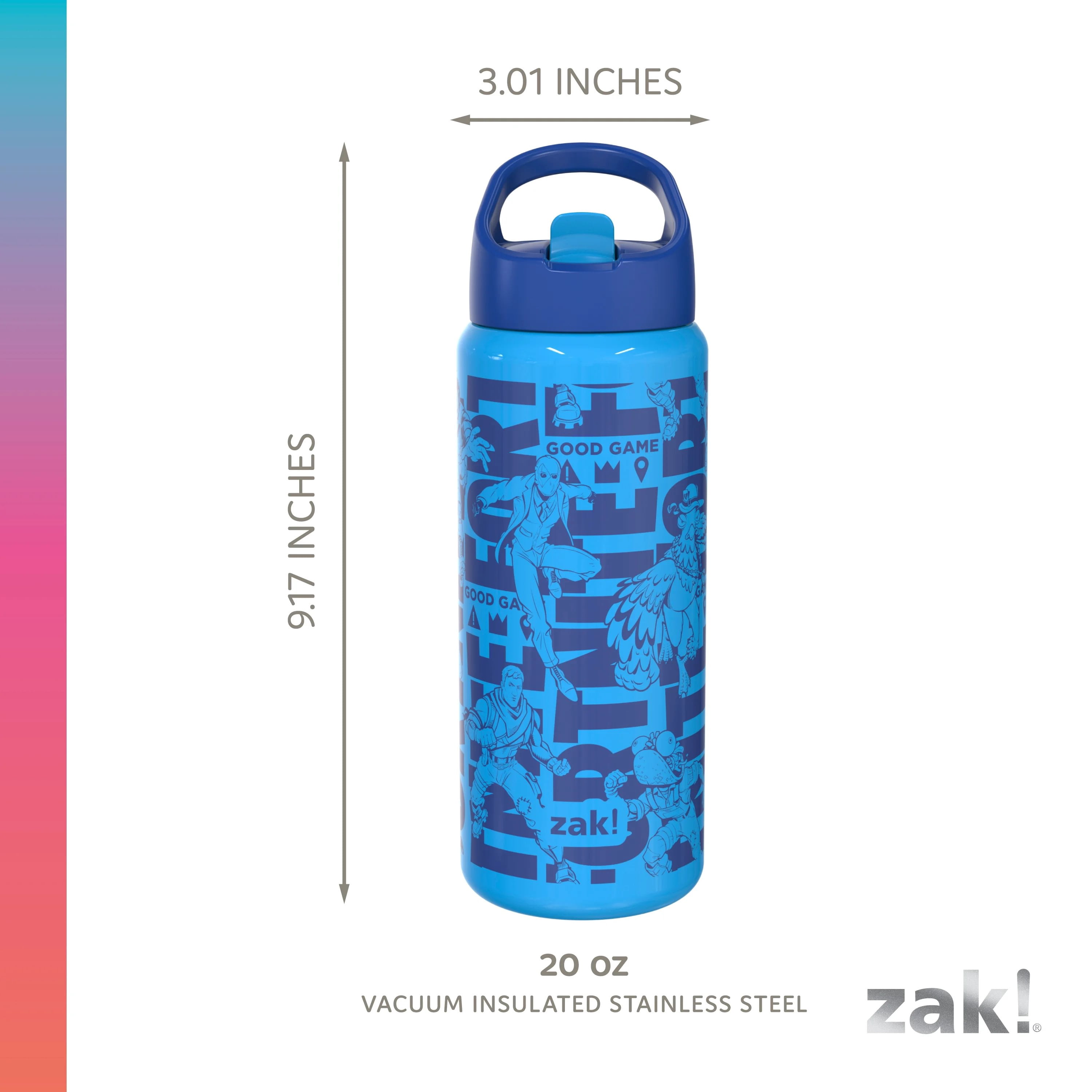 Zak Designs 20oz Fortnite Stainless Steel Clutch