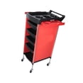 thumbnail image 3 of Carrito rodante para peluquería, carrito para peluquería, SPA, belleza, peluquería Rojo Con asa, 3 of 8