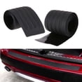 thumbnail image 4 of FNNMNNR Black Silicone Rear Bumper Guard - Scratch-Resistant Trunk Sill Protector Strip for All Cars  35.43x3.15inch, 4 of 7