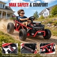 thumbnail image 2 of 36V Ride On Car for Big Kids, Battery Powered Ride on Toy with Bluetooth, Music, Rear Wheel Spring Suspension, Max 9.3 MPH, Kids Electric Vehicle for Boys Girls, 2 of 8