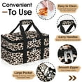 thumbnail image 3 of Double Insulated Casserole Carrier, Portable Casserole Carrier for Hot or Cold Food Lunch Tote Warmer or Cooler Bag, Lasagna Lunch Bag for Potluck Parties- Fits 9" x 13" Baking Dish-Leopard, 3 of 7