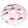 thumbnail image 3 of Faldas para árbol de Navidad de 30 pulgadas con texto "Merry Christmas", tapete para árbol de Navidad para vacaciones de invierno, falda para árbol de Navidad para decoraciones navideñas rústicas, 3 of 8