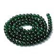 thumbnail image 2 of Spray Painted Glass Beads Strands Round Dark Green 8mm Hole: 1.3~1.6mm 100pcs/strand 31.4 inch diy, 2 of 4