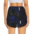 thumbnail image 2 of Lsque Physical Formulas Printed Women's Running Shorts with Liner Pockets,Elastic Quick Dry Workout Athletic Gym Yoga Shorts,Womens High Waist Shorts-Small, 2 of 9