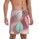 thumbnail image 2 of Balery Pastel Macarons Delight Pantalones cortos de pijama de punto de algodón para hombre con cinturilla y bolsillos-Large, 2 of 6