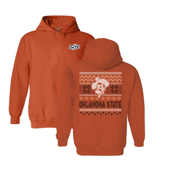 Youth Orange Oklahoma State Cowboys Classic Holiday Sweater Hoodie