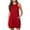 Red, variant on Coverup Summer Dresses for Women ,Summer Casual Round-Neck Solid Color Short Sleeveless Dress, 2025 Eyelet Casual Loose Sundresses Tank Dresses with Pockets